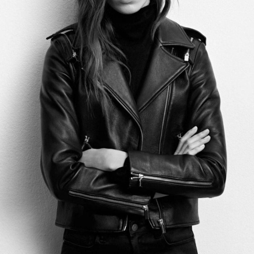 Comptoir Leather Moto Jacket